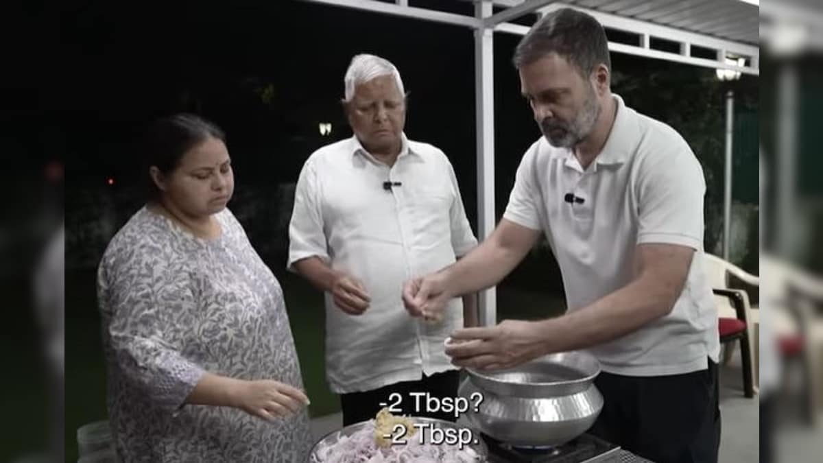Rahul Gandhi Lalu Prasad Yadav Cooking